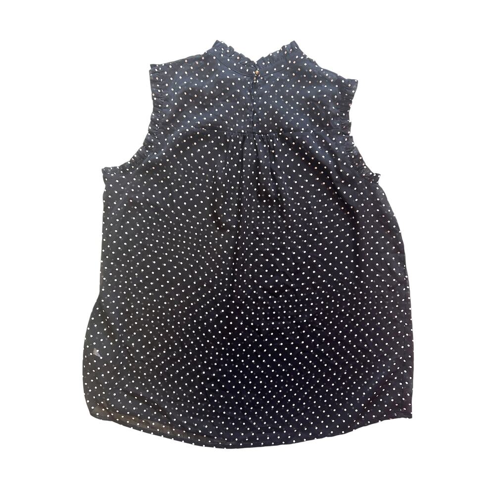 Women’s Ruffle-Trim Chiffon Blouse in Polka Dot - Picture 11 of 13